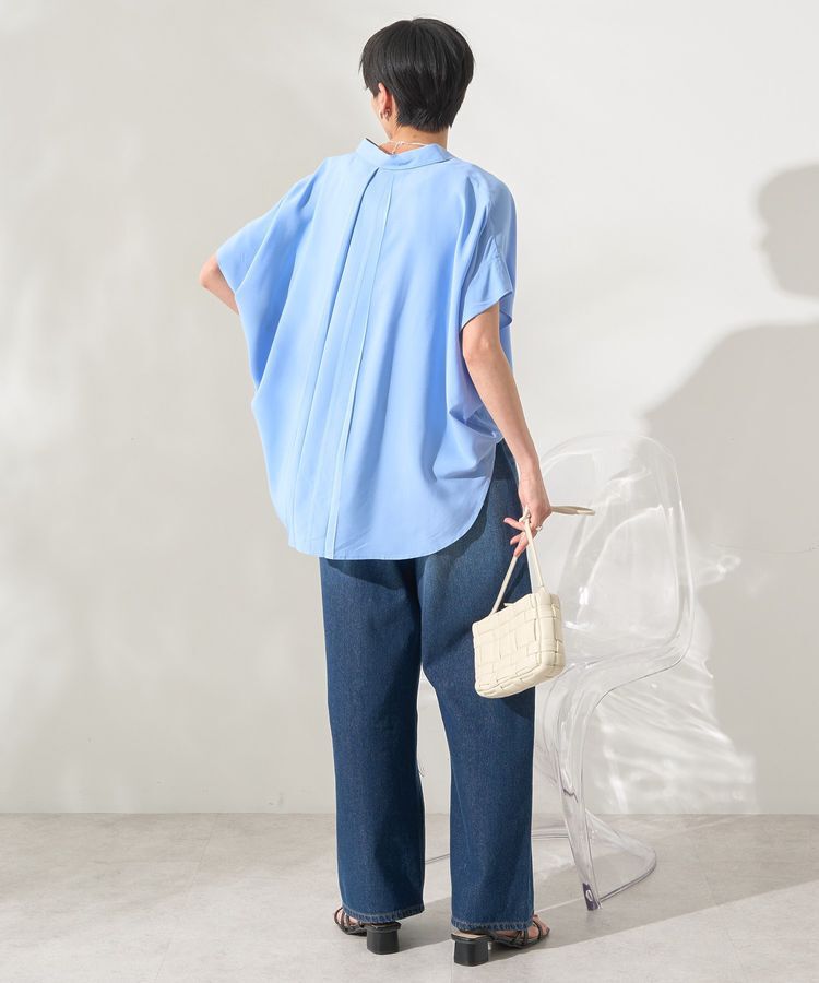 AMERICAN HOLIC「接触冷感タックフレンチスリーブシャツ」|シャツ・ブラウス|