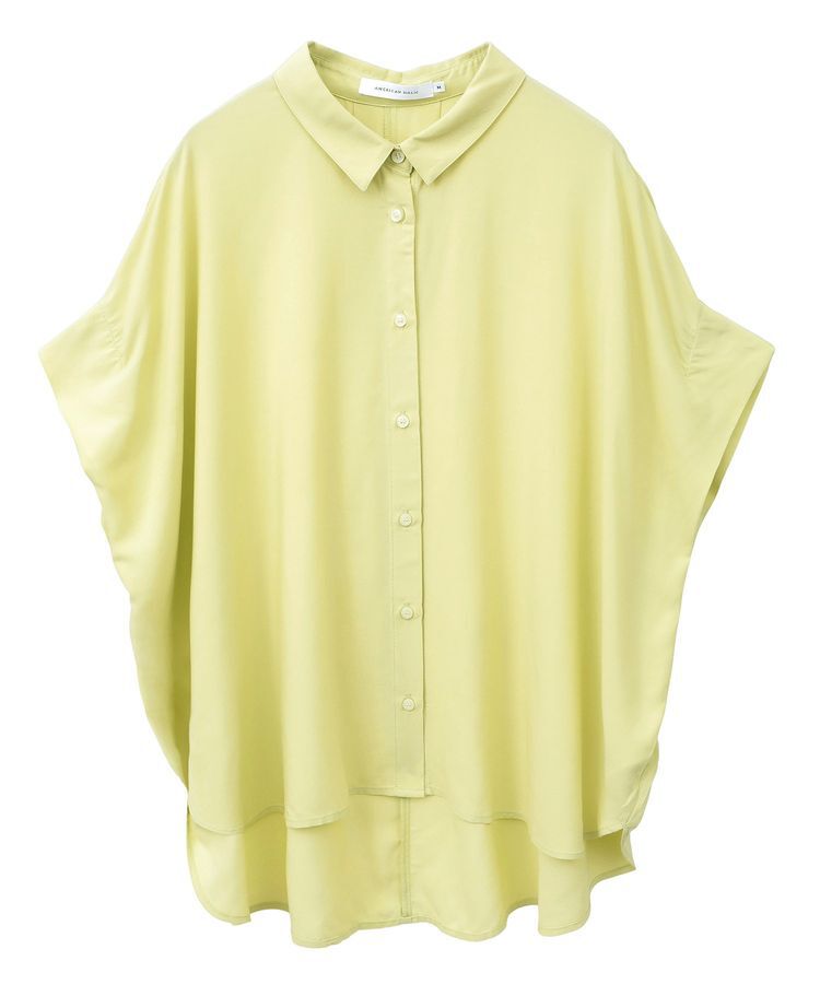 AMERICAN HOLIC「接触冷感タックフレンチスリーブシャツ」|シャツ・ブラウス|