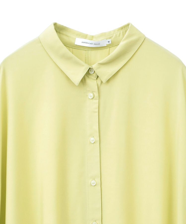 AMERICAN HOLIC「接触冷感タックフレンチスリーブシャツ」|シャツ・ブラウス|