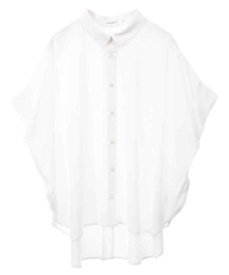 AMERICAN HOLIC「接触冷感タックフレンチスリーブシャツ」|シャツ・ブラウス|