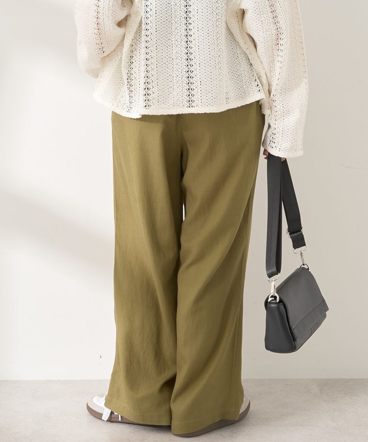 AMERICAN HOLIC「接触冷感リネンブレンドタックワイドパンツ」|その他|