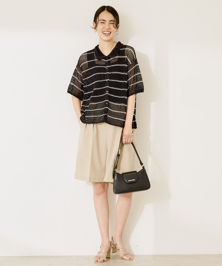 AMERICAN HOLIC「透かし編み襟付きニットカーディガン」|カーディガン|