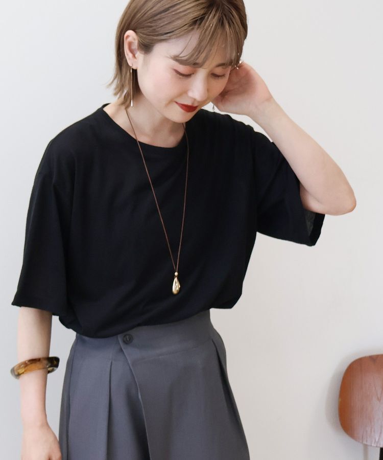 AMERICAN HOLIC「シアーボックスTシャツ」|Tシャツ・カットソー|Black