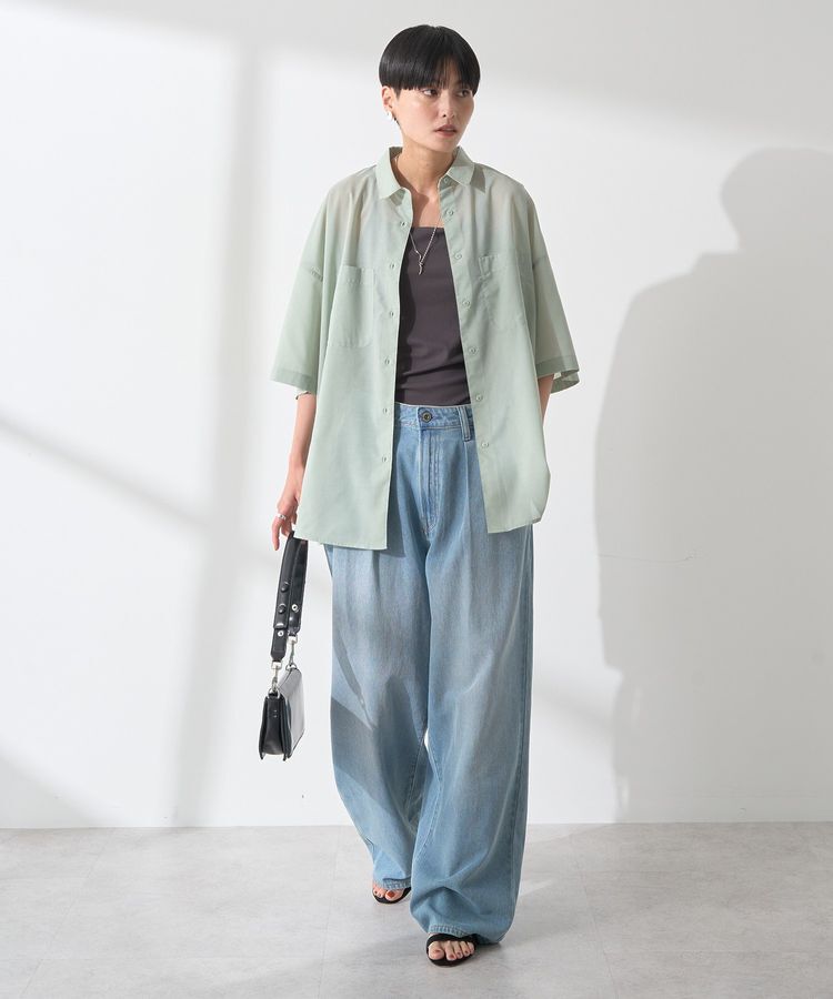 AMERICAN HOLIC「ウエストタックデニムパンツ」|デニム|