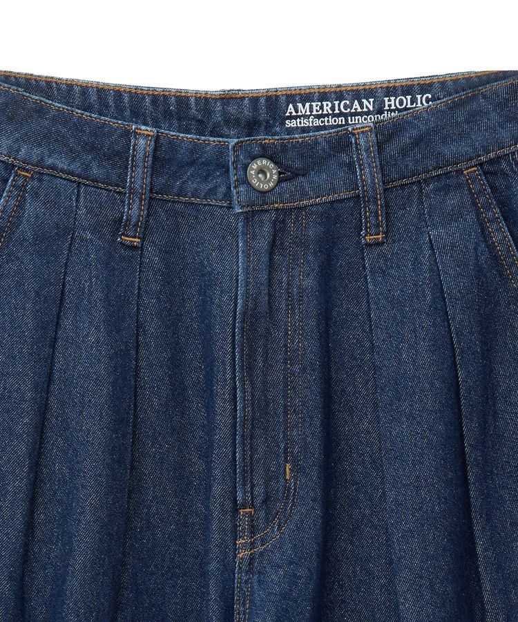 AMERICAN HOLIC「ウエストタックデニムパンツ」|デニム|