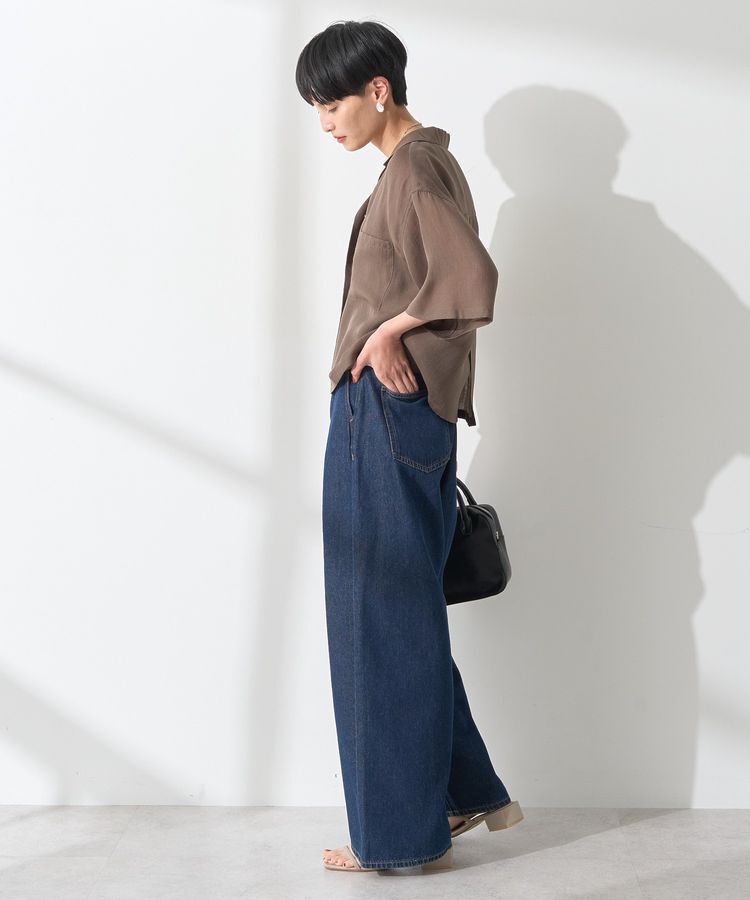 AMERICAN HOLIC「ウエストタックデニムパンツ」|デニム|