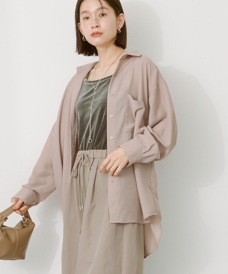 AMERICAN HOLIC「シアーボイルオーバーシルエットシャツ」|シャツ・ブラウス|