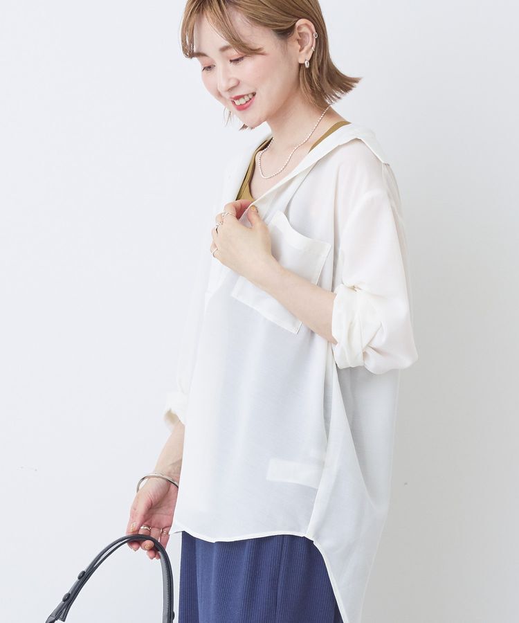 AMERICAN HOLIC「シアーボイルオーバーシルエットシャツ」|シャツ・ブラウス|