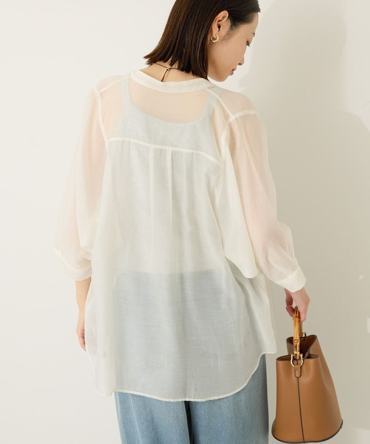 AMERICAN HOLIC「5分袖シアードルマンシャツ」|シャツ・ブラウス|