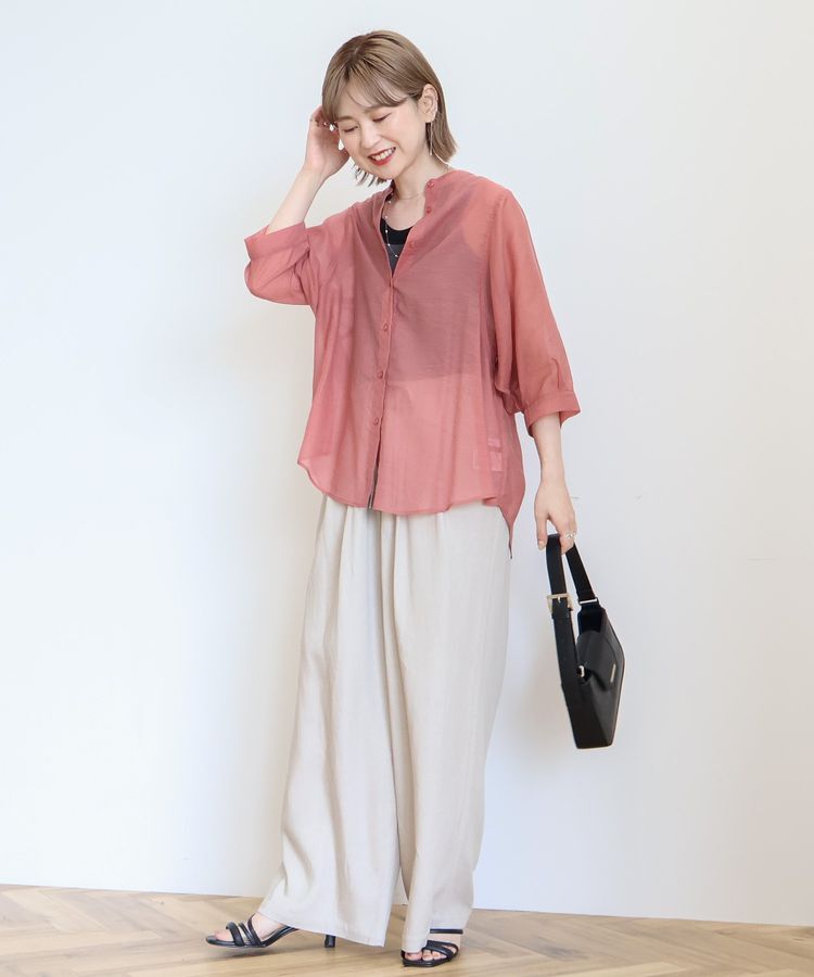 AMERICAN HOLIC「5分袖シアードルマンシャツ」|シャツ・ブラウス|