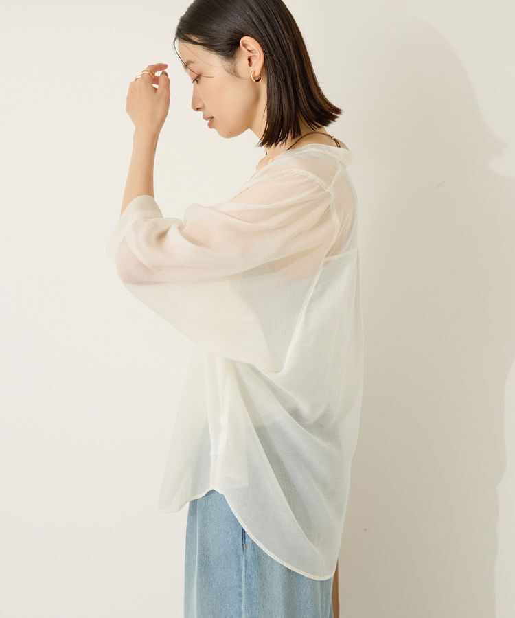 AMERICAN HOLIC「5分袖シアードルマンシャツ」|シャツ・ブラウス|