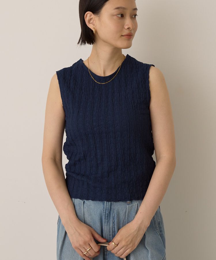 AMERICAN HOLIC「フクレジャガードノースリーブトップス」|Tシャツ・カットソー|