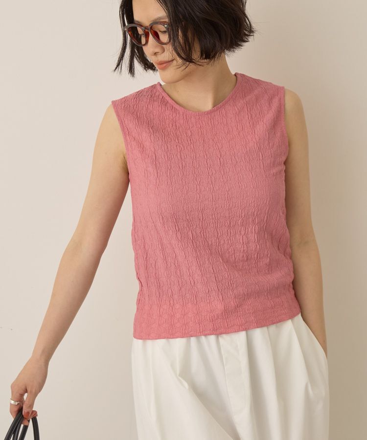 AMERICAN HOLIC「フクレジャガードノースリーブトップス」|Tシャツ・カットソー|