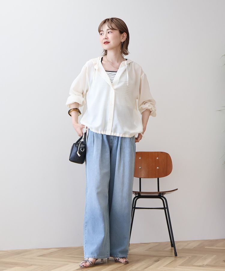 AMERICAN HOLIC「シアーフーディーシャツ」|シャツ・ブラウス|