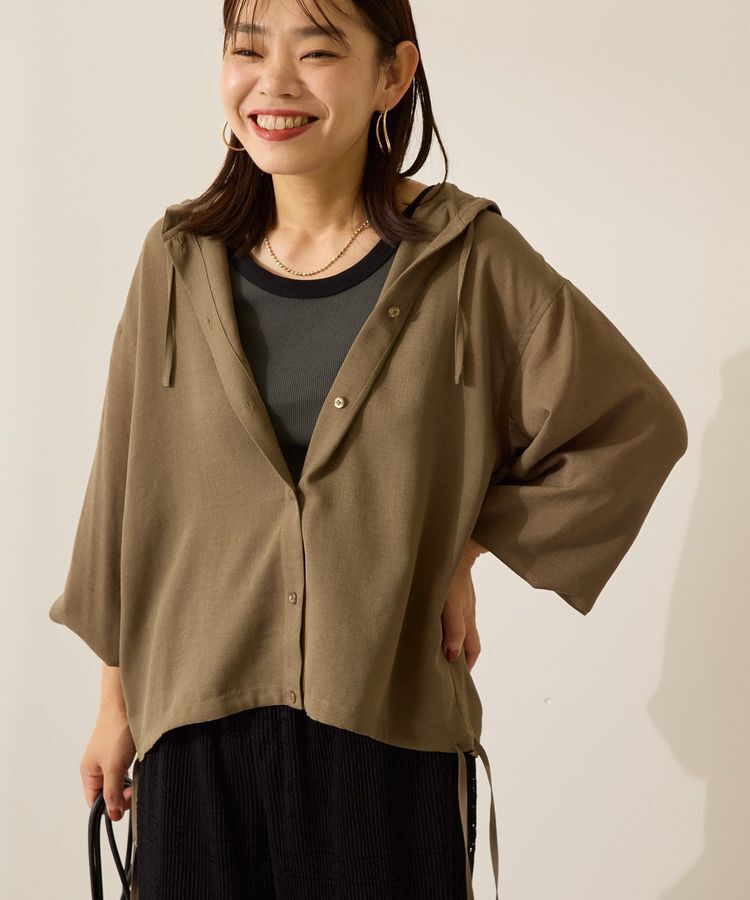 AMERICAN HOLIC「シアーフーディーシャツ」|シャツ・ブラウス|