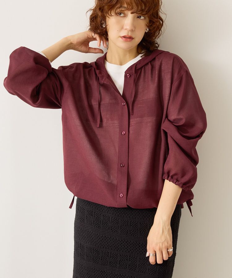 AMERICAN HOLIC「シアーフーディーシャツ」|シャツ・ブラウス|