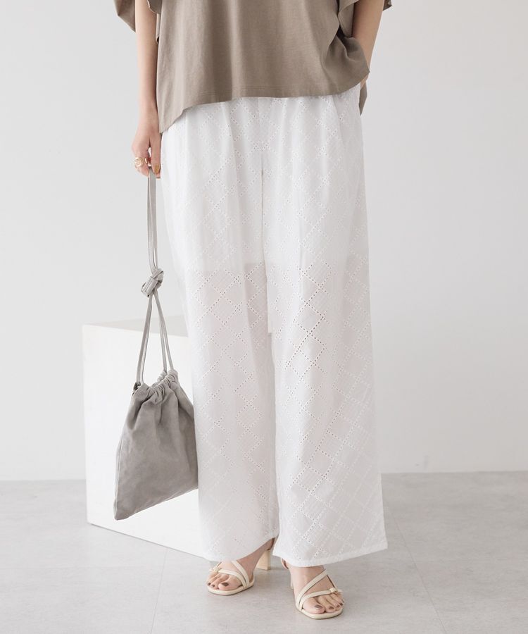 AMERICAN HOLIC「カラーレースパンツ」|その他|Off White