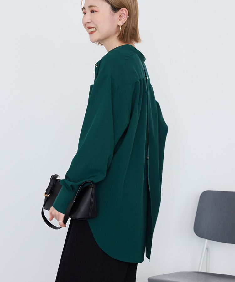 AMERICAN HOLIC「金ボタンバックシャンロングシャツ/チュニック」|シャツ・ブラウス|