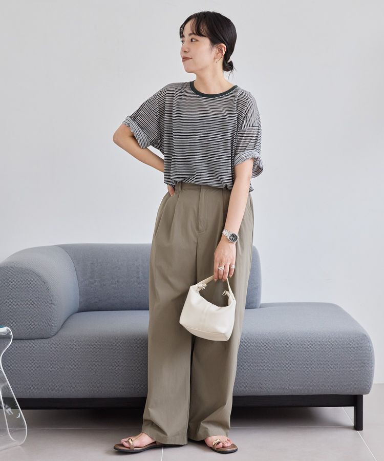 AMERICAN HOLIC「シアーレトロボーダー半袖プルオーバー」|Tシャツ・カットソー|