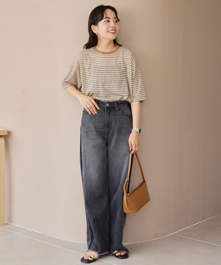 AMERICAN HOLIC「シアーレトロボーダー半袖プルオーバー」|Tシャツ・カットソー|