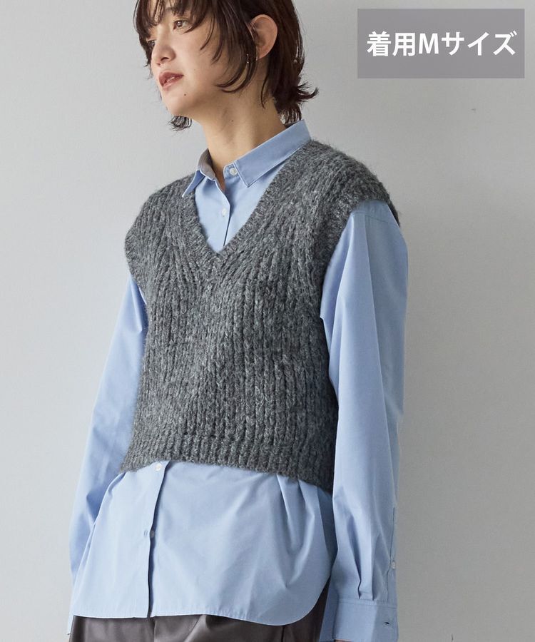 AMERICAN HOLIC「【選べる丈】甘編みニットベスト」|ベスト・ジレ|