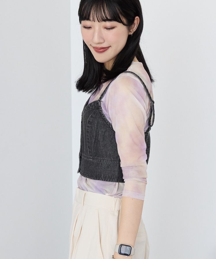 AMERICAN HOLIC「ニュアンス柄プリントシアープルオーバー」|Tシャツ・カットソー|