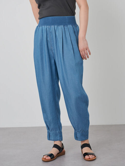  「・furry rate タックジョガーパンツ」|その他|サックスブルー