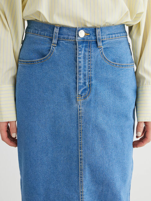 Green Parks「GUMストレッチタイトデニムスカート」|タイト|