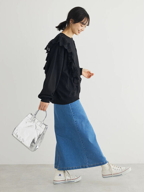 Green Parks「GUMストレッチタイトデニムスカート」|タイト|