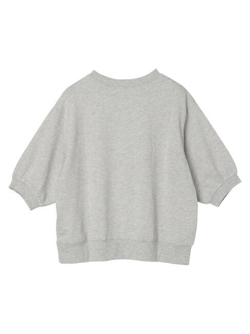 Green Parks「7分袖ラメ裏毛パフプルオーバー」|Tシャツ・カットソー|