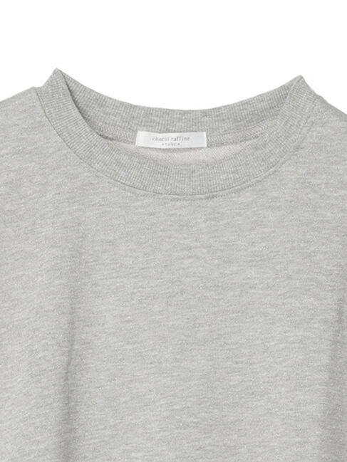 Green Parks「7分袖ラメ裏毛パフプルオーバー」|Tシャツ・カットソー|