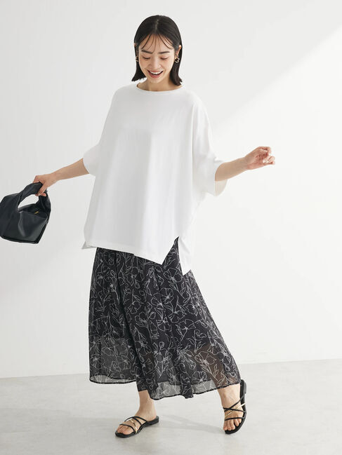 Green Parks「ドルマンカット5分袖プルオーバー」|Tシャツ・カットソー|