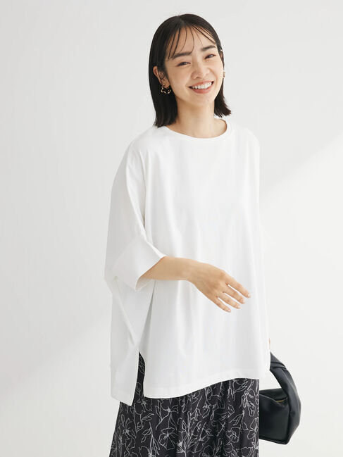 Green Parks「ドルマンカット5分袖プルオーバー」|Tシャツ・カットソー|