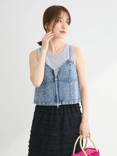 Green Parks「・ELENCARE　DUE　W-ZIP　デニムキャミ」|インナー|