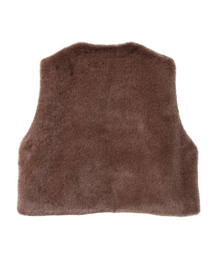 Green Parks「・ELENCARE DUE フォックス調ファーベスト」|ベスト・ジレ|