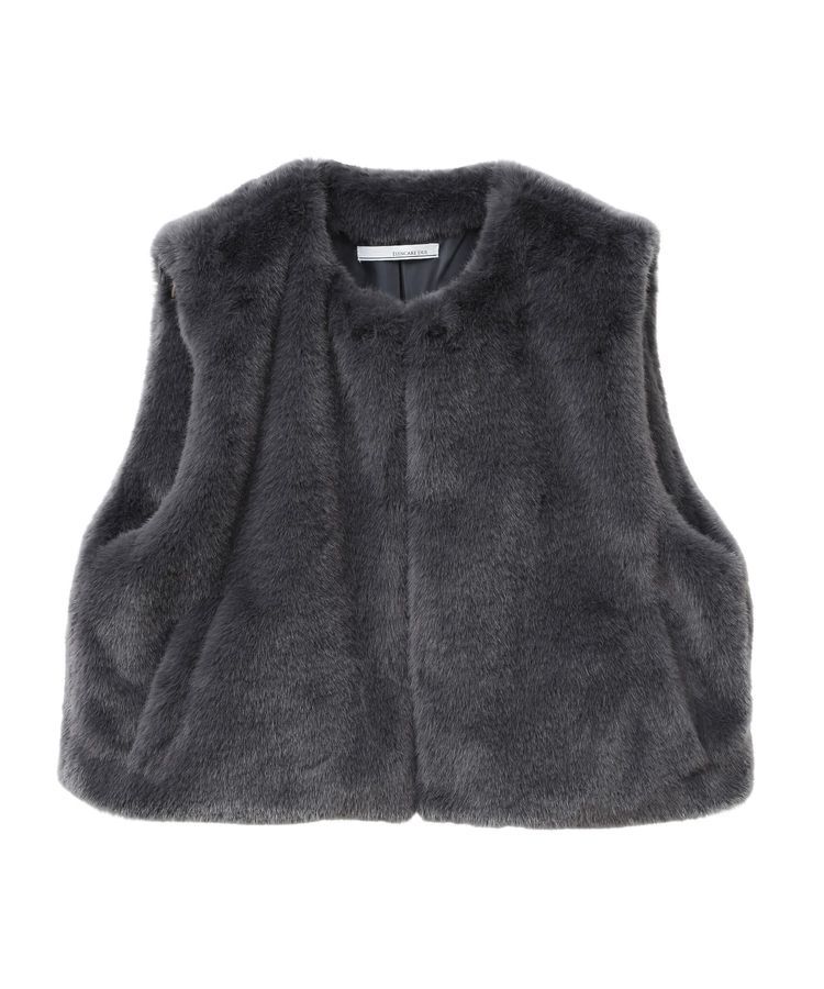 Green Parks「・ELENCARE DUE フォックス調ファーベスト」|ベスト・ジレ|