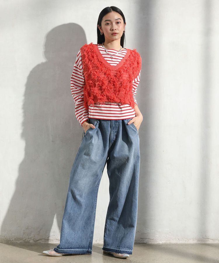 Green Parks「ボックスシルエットボーダープルオーバー」|Tシャツ・カットソー|