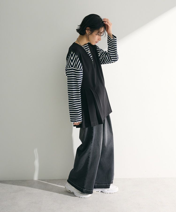 Green Parks「ボックスシルエットボーダープルオーバー」|Tシャツ・カットソー|