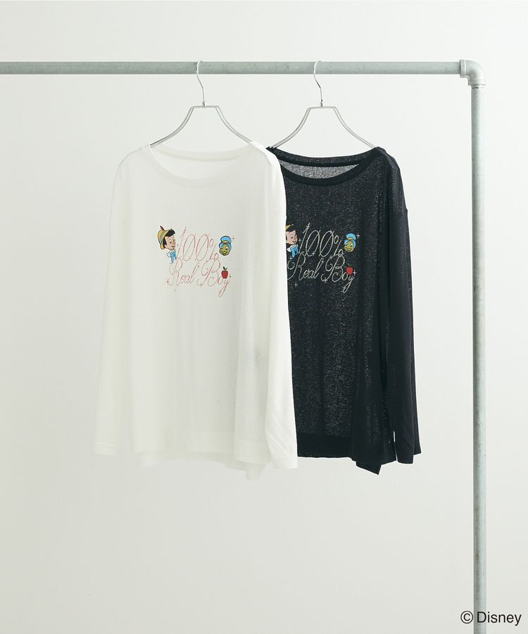 Green Parks「ピノキオ/ラメロゴシアーTシャツ」|Tシャツ・カットソー|