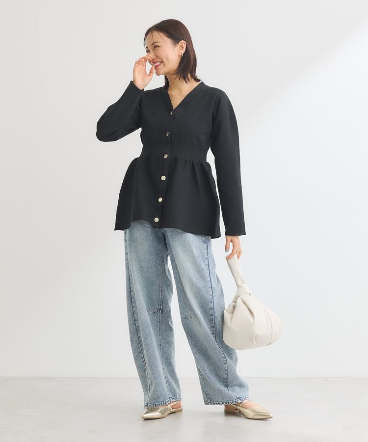 Green Parks「・ELENCARE DUE デニムバレルレッグパンツ」|デニム|