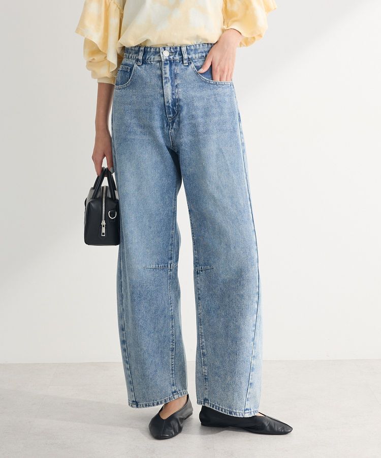 Green Parks「・ELENCARE DUE デニムバレルレッグパンツ」|デニム|