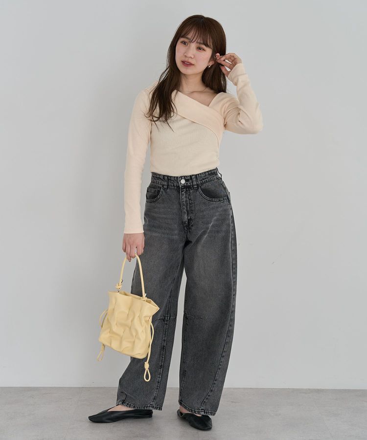 Green Parks「・ELENCARE DUE デニムバレルレッグパンツ」|デニム|