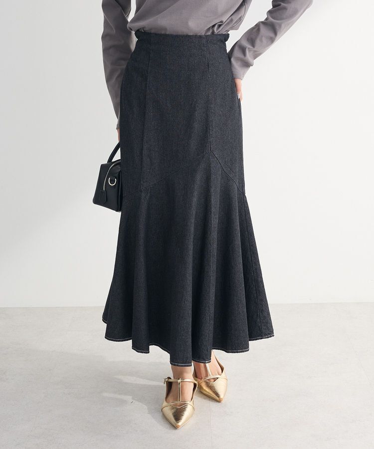 Green Parks「・ELENCARE DUE デニムマーメイドスカート」|スカート|Black