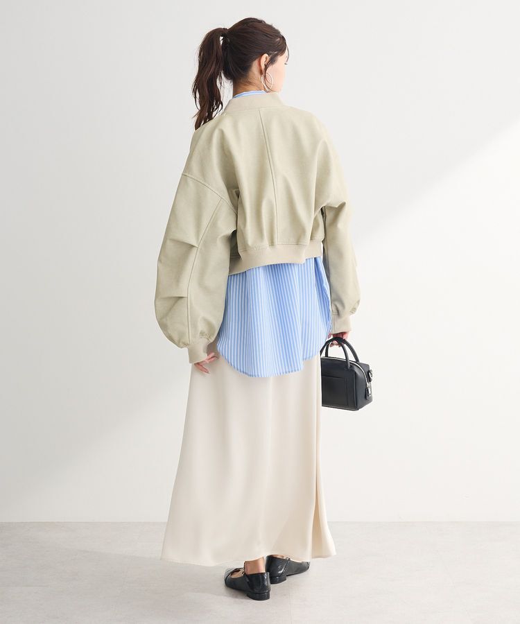 Green Parks「・ELENCARE DUE 合皮MA-1ブルゾン」|ブルゾン・スタジャン|