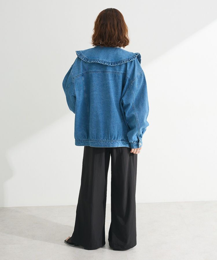 Green Parks「・DOUBLE FLAGS フリルカラーGジャン」|テーラードジャケット|