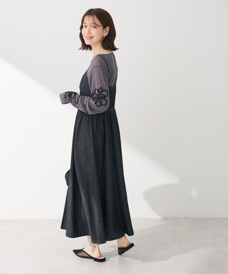 Green Parks「・SUGAR SPOON コルセットデニムキャミワンピ」|ワンピース|