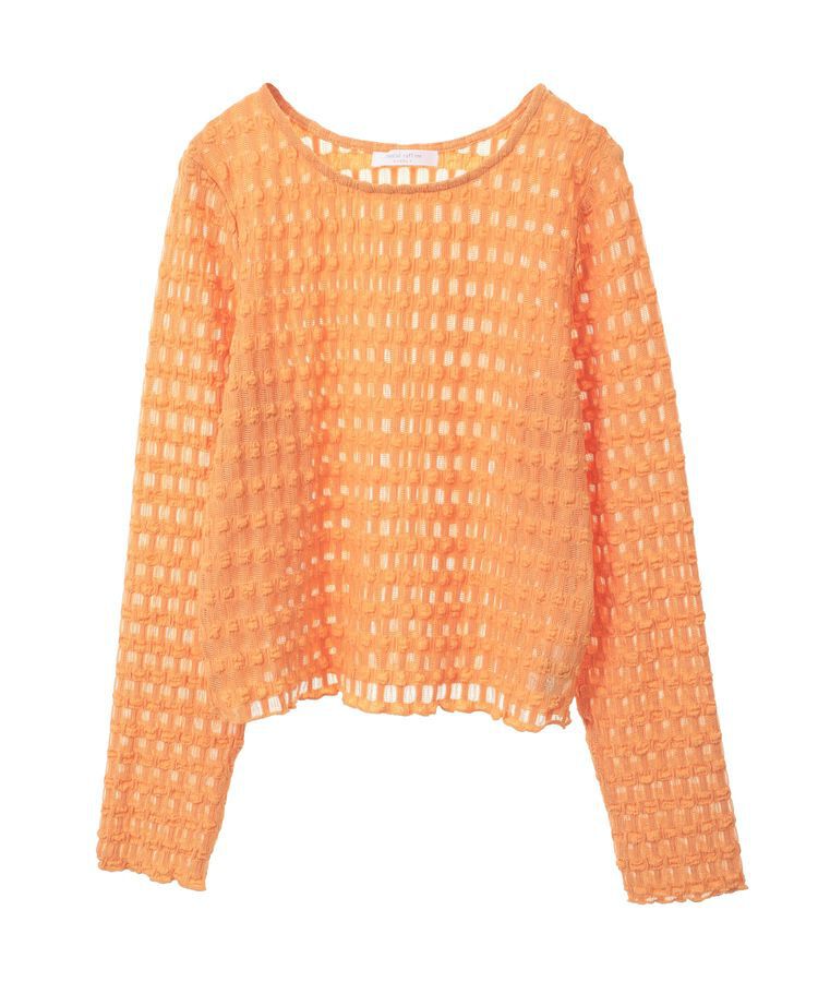 Green Parks「クロップドボートネック表面感プルオーバー」|Tシャツ・カットソー|