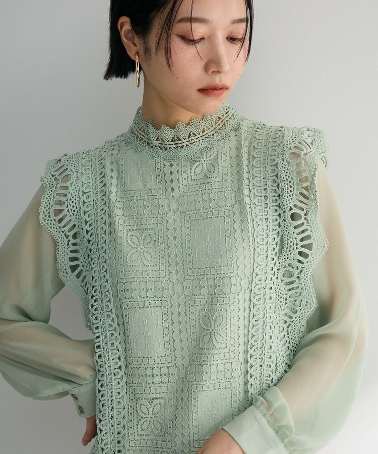 Green Parks「・Petit Fleur イロイロレースブラウス」|シャツ・ブラウス|