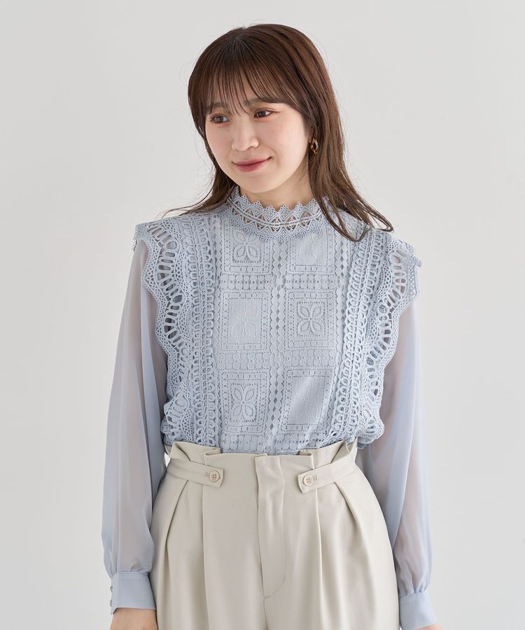 Green Parks「・Petit Fleur イロイロレースブラウス」|シャツ・ブラウス|