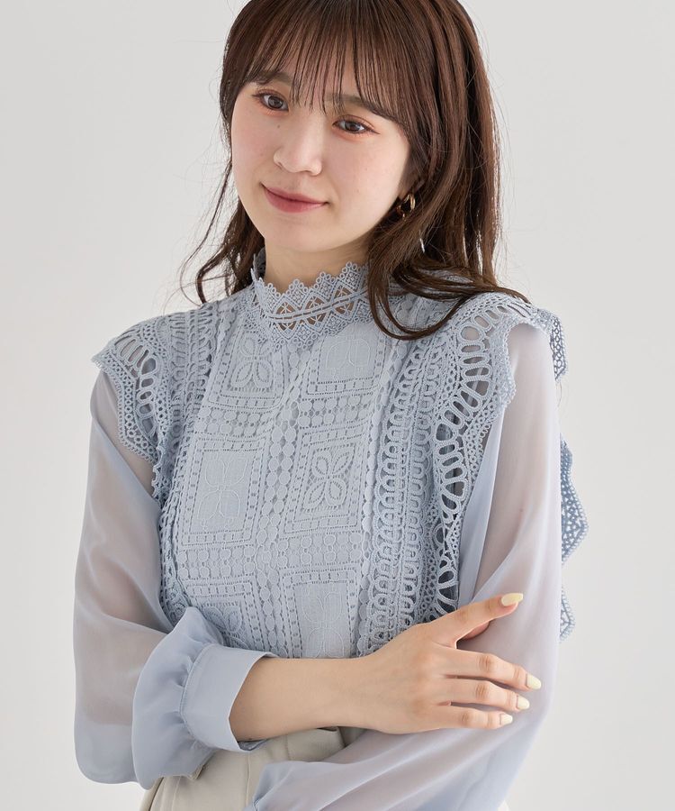 Green Parks「・Petit Fleur イロイロレースブラウス」|シャツ・ブラウス|